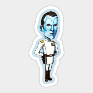 Chibi Thrawn Sticker